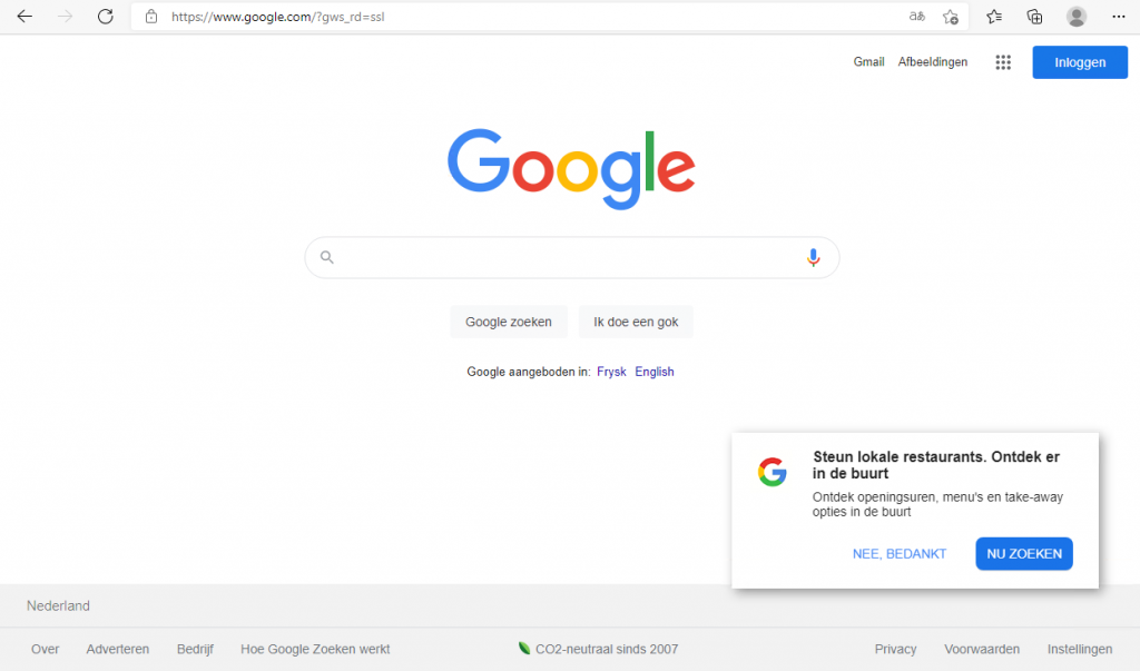 Google in Dutch