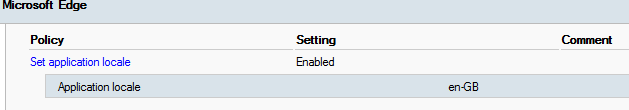 Group Policy Application Locate setting