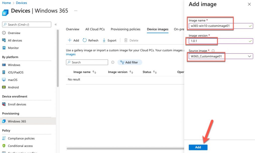 Windows 365 Custom Image management